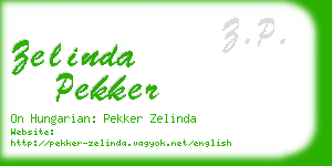 zelinda pekker business card